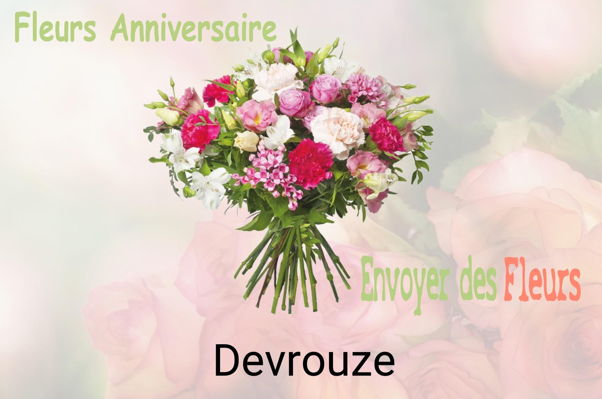 Bouquet de fleurs d’anniversaire livré à Devrouze