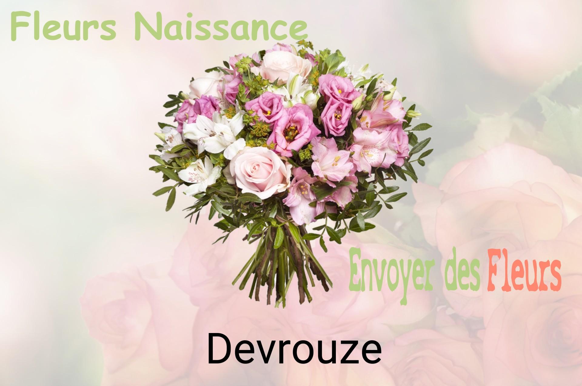 Bouquet de fleurs de naissance livré à Devrouze